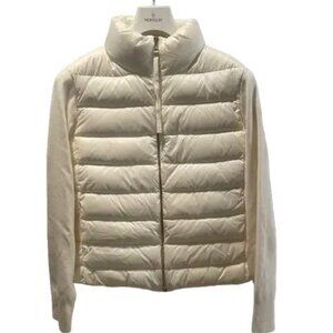 Moncler Cardigan Tricot (White/Size:XL)